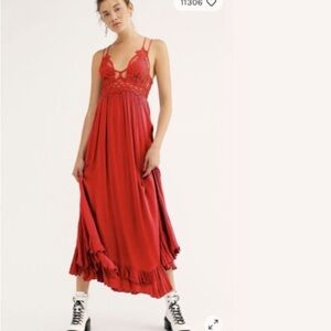 Free People Intimately Adella crochet lace slip dress. NWT X small